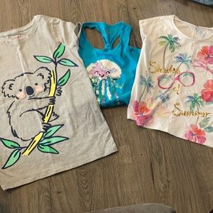 Bundle of 10/12 girls summer tops